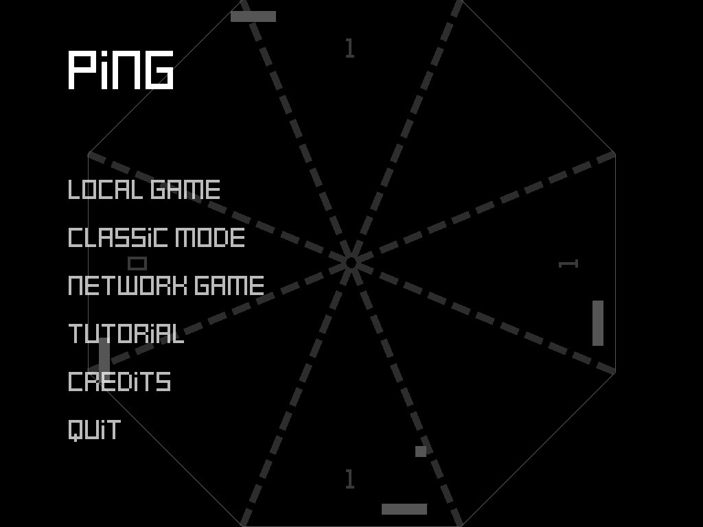 PiNG main menu