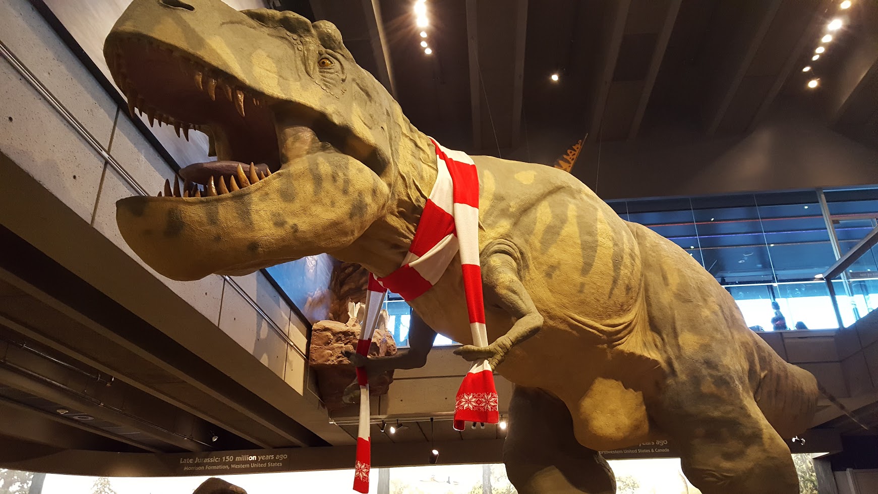 T-Rex with scarf
